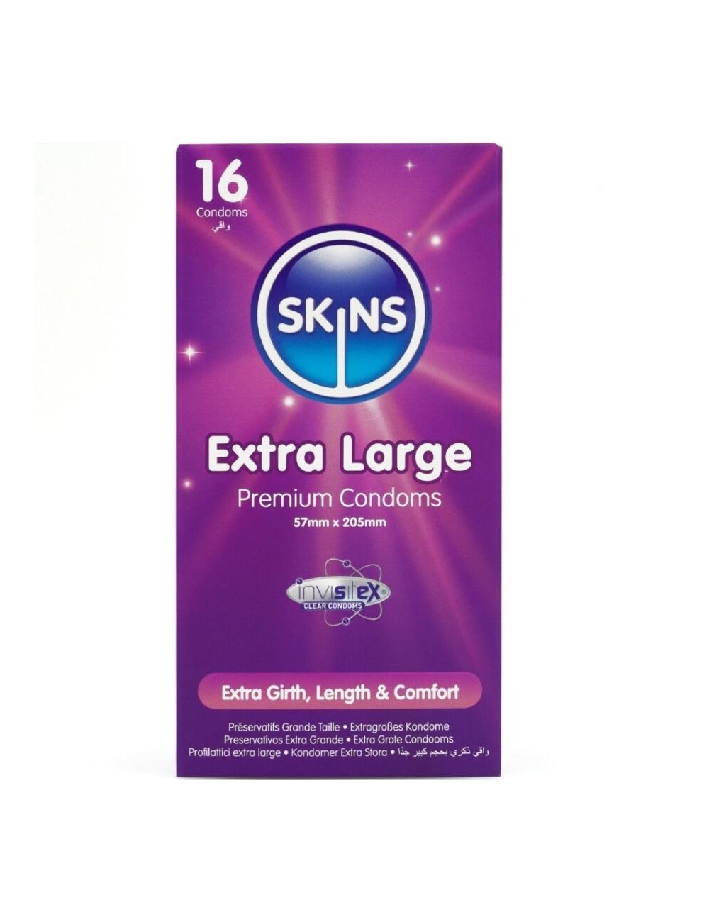 SKINS - TAMAÑO XL PRESERVATIVOS PREMIUM PACK 16 SKINS - TAMAÑO XL PRESERVATIVOS PREMIUM PACK 16