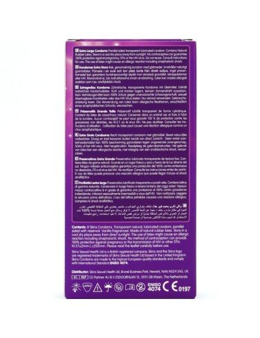 SKINS - TAMAÑO XL PRESERVATIVOS PREMIUM PACK 8