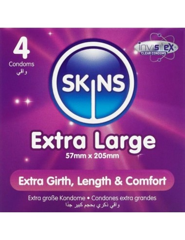 SKINS - TAMAÑO XL PRESERVATIVOS PREMIUM PACK 4