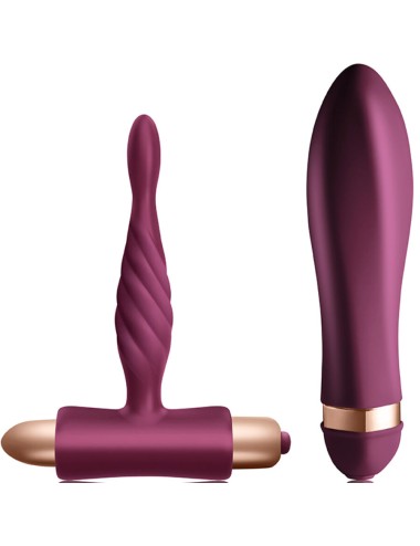 CLIMAXIMUM - DARE KIT VIBRADOR TRENZADO + PLUG ANAL PRINCIPIANTES
