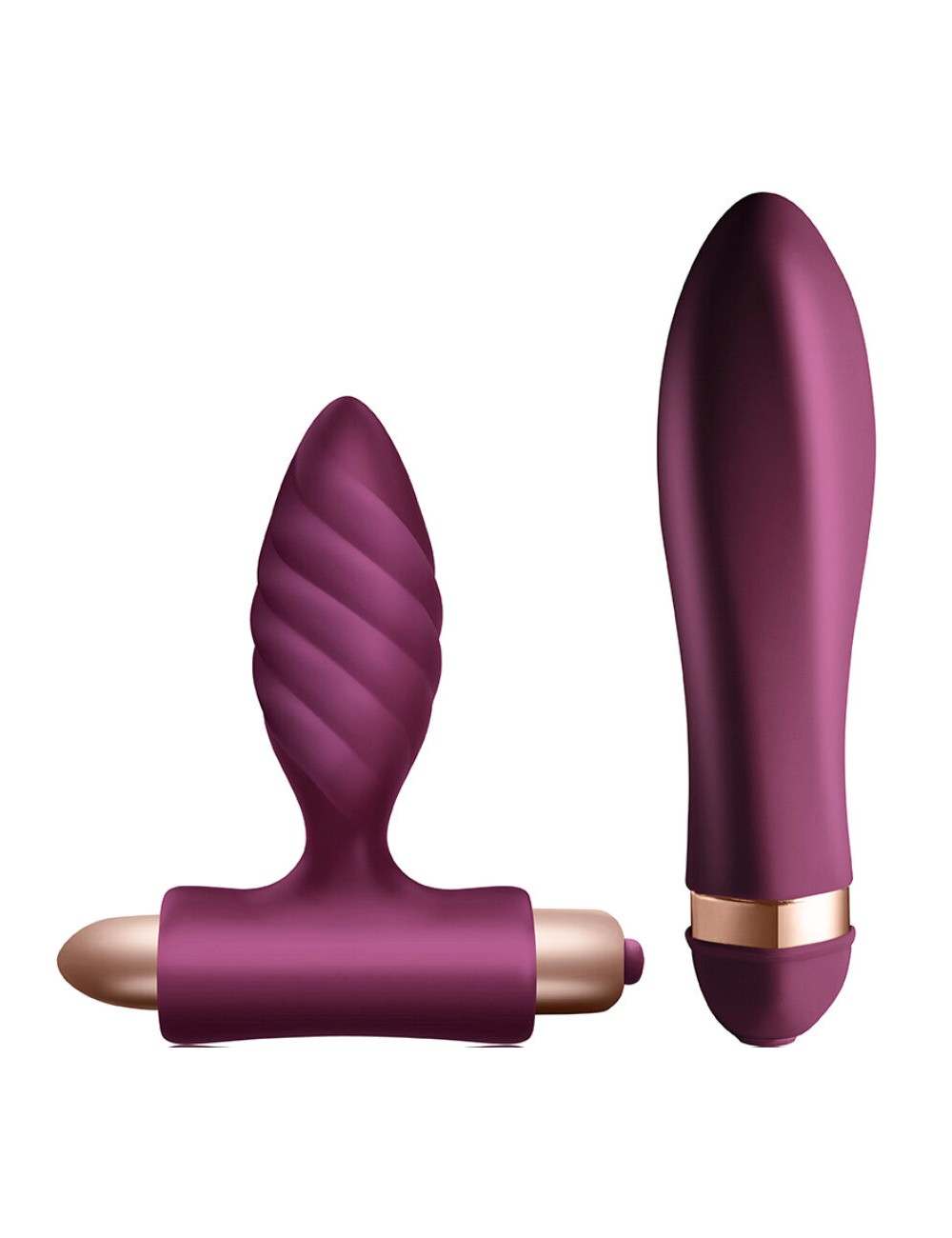 CLIMAXIMUM - DESIRE KIT VIBRADOR + PLUG ANAL TRENZADO CLIMAXIMUM - DESIRE KIT VIBRADOR + PLUG ANAL TRENZADO