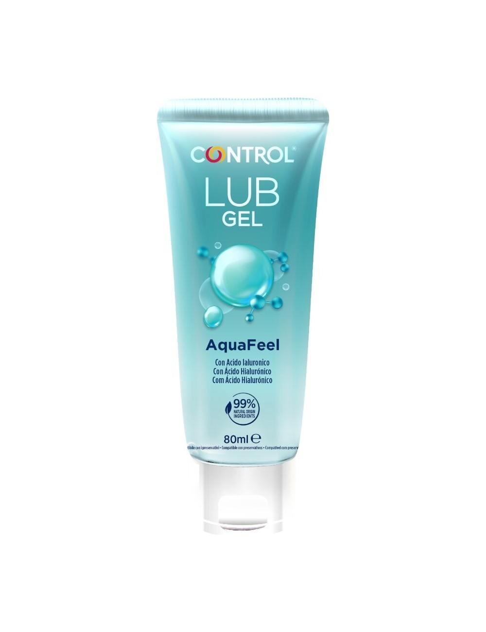 CONTROL - AQUAFEEL LUBRICANTE CON ÁCIDO HIALURÓNICO 80 ML