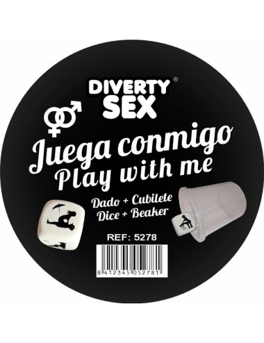 DIABLO PICANTE - DADO DURO BLANCO POSTURAS HETERO CON CUBILETE