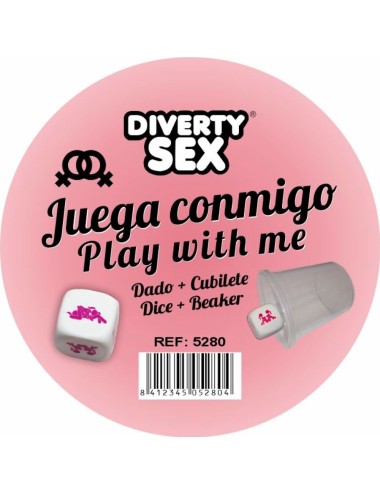 DIABLO PICANTE - DADO DURO BLANCO POSTURAS CHICAS CON CUBILETE