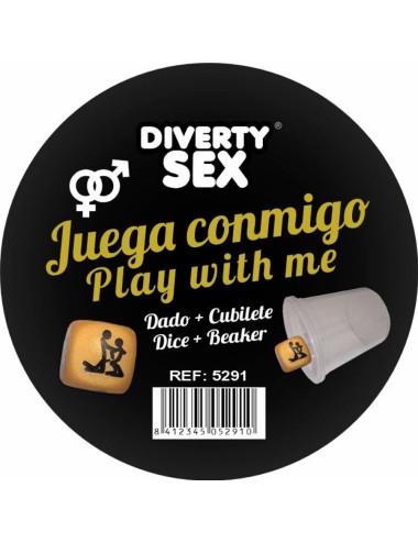 DIABLO PICANTE - DADO DURO DORADO POSTURAS HETERO CON CUBILETE