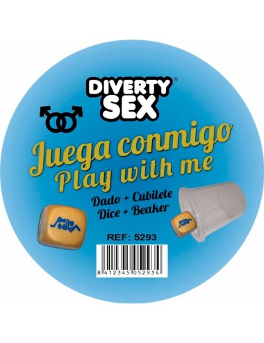 DIABLO PICANTE - DADO DURO DORADO POSTURAS CHICOS CON CUBILETE