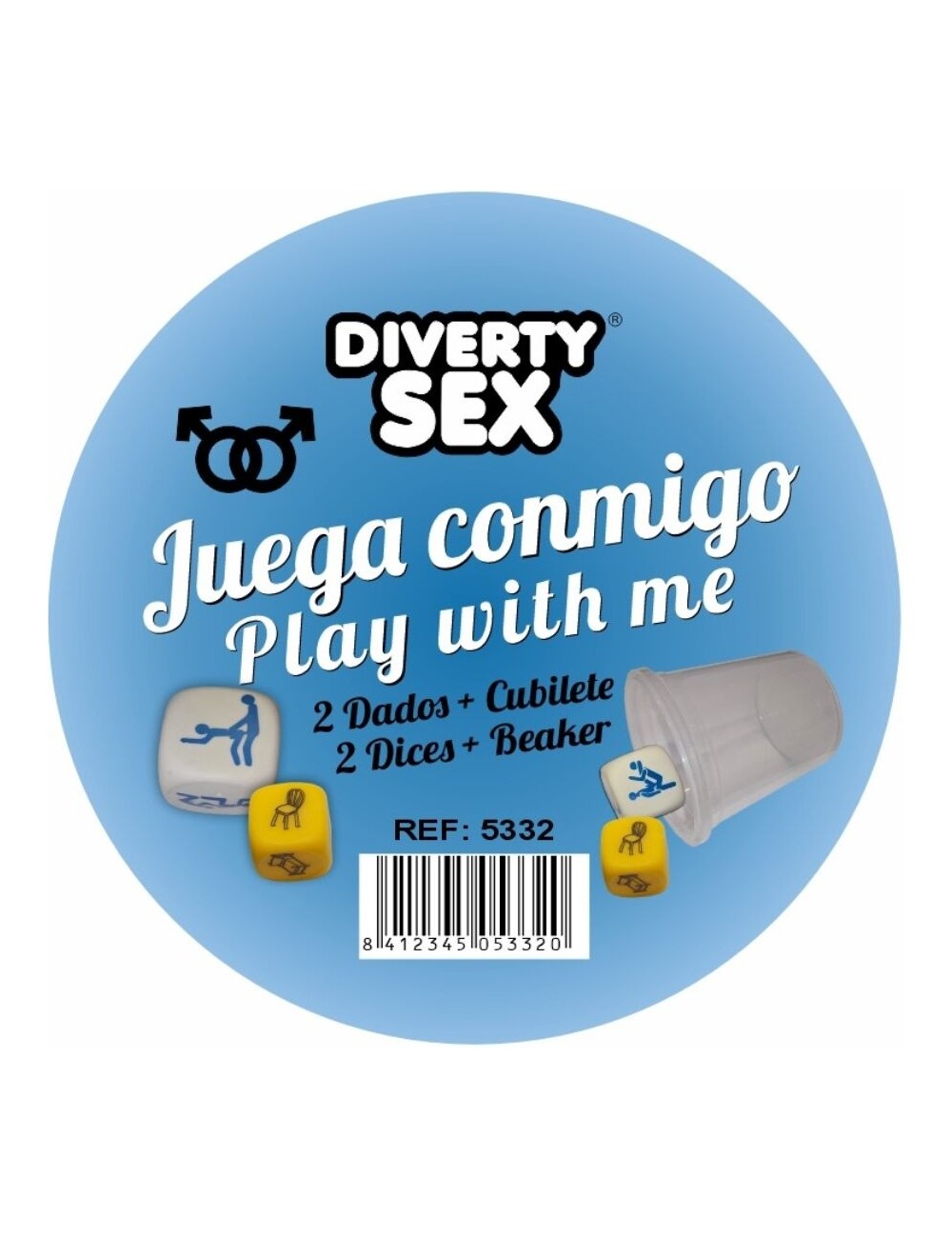 DIABLO PICANTE - DADOS LUGAR + POSTURAS CHICOS CON CUBILETE