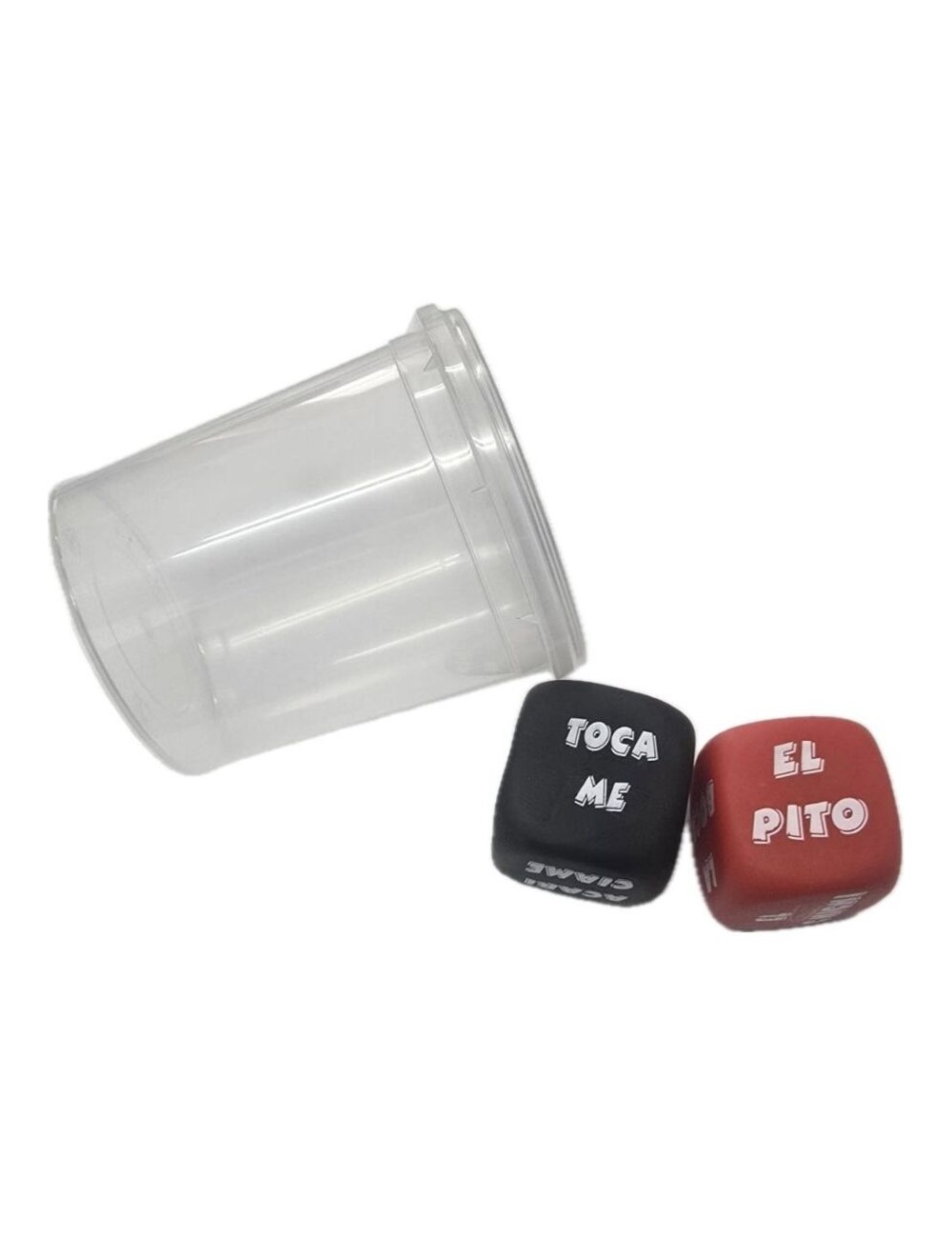 DIABLO PICANTE - DADOS VERBO + LUGAR DEL CUERPO CON CUBILETE