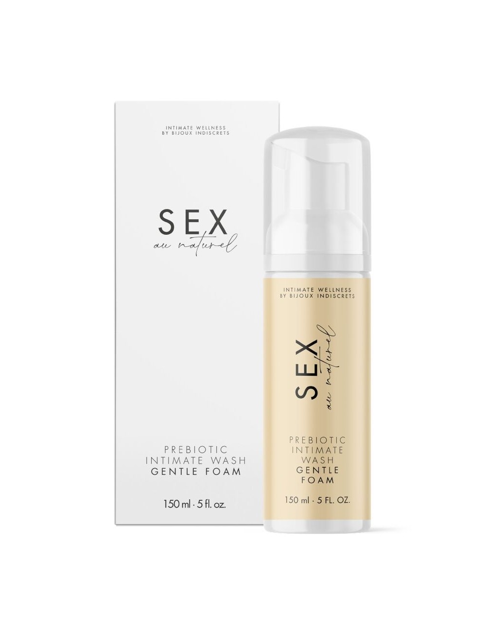 BIJOUX INDISCRETS - SEX AU NATUREL GEL ÍNTIMO PREBIÓTICO CON ESPUMA 150 ML