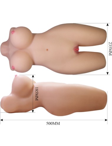 CRAZY BULL - MIA TORSO FEMENINO REALISTA VAGINA Y ANAL 8.5 KG