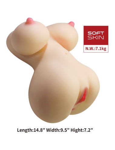 CRAZY BULL - FIONA TORSO FEMENINO REALISTA VAGINA Y ANAL 7.1 KG