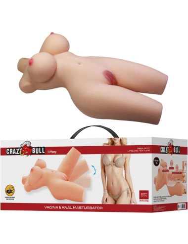 CRAZY BULL - TIFFANY TORSO FEMENINO REALISTA VAGINA Y ANAL 5.5 KG