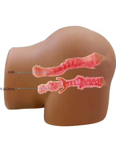 CRAZY BULL - GERIANN TRASERO FEMENINO REALISTA VIBRADOR & SUCCIONADOR CON SONIDO 5.5 KG