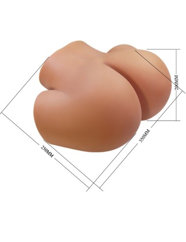 CRAZY BULL - ILANA TRASERO FEMENINO REALISTA VIBRADOR & SUCCIONADOR CON SONIDO 6.8 KG