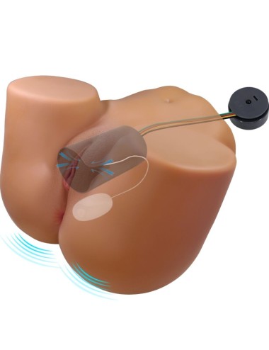 CRAZY BULL - WENDY TRASERO FEMENINO REALISTA VIBRADOR & SUCCIONADOR CON SONIDO 11 KG