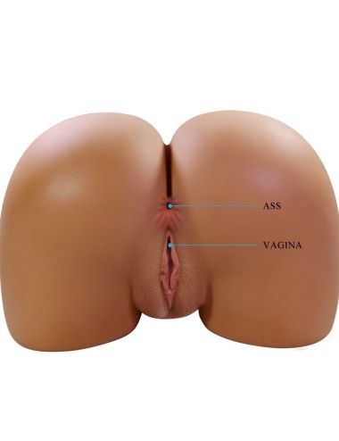 CRAZY BULL - WENDY TRASERO FEMENINO REALISTA VIBRADOR & SUCCIONADOR CON SONIDO 11 KG