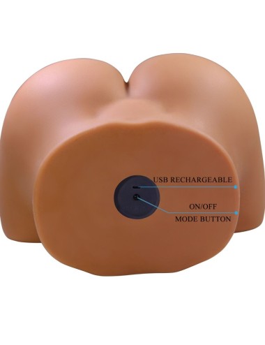 CRAZY BULL - WENDY TRASERO FEMENINO REALISTA VIBRADOR & SUCCIONADOR CON SONIDO 11 KG