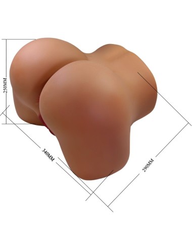 CRAZY BULL - WENDY TRASERO FEMENINO REALISTA VIBRADOR & SUCCIONADOR CON SONIDO 11 KG