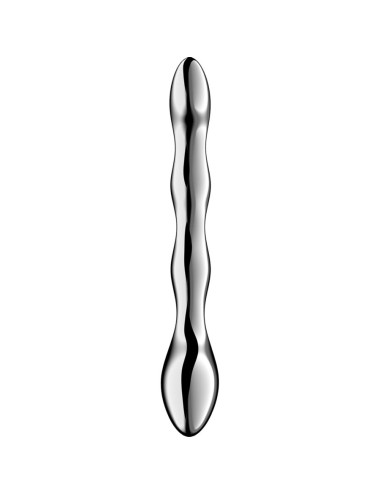 SATISFYER - COSMIC CREST 2 DILDO ACERO INOXIDABLE DOBLE USO
