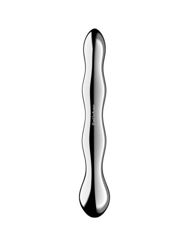 SATISFYER - COSMIC CREST 2 DILDO ACERO INOXIDABLE DOBLE USO