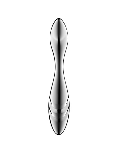 SATISFYER - PURE GRAVITY 3 DILDO ACERO INOXIDABLE DOBLE USO