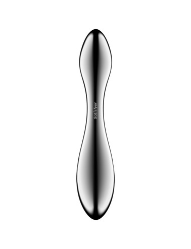 SATISFYER - PURE GRAVITY 3 DILDO ACERO INOXIDABLE DOBLE USO