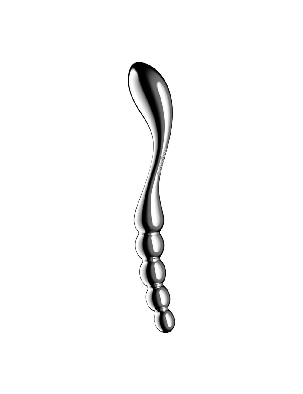 SATISFYER - STAR FORCE 1 DILDO ACERO INOXIDABLE DOBLE USO