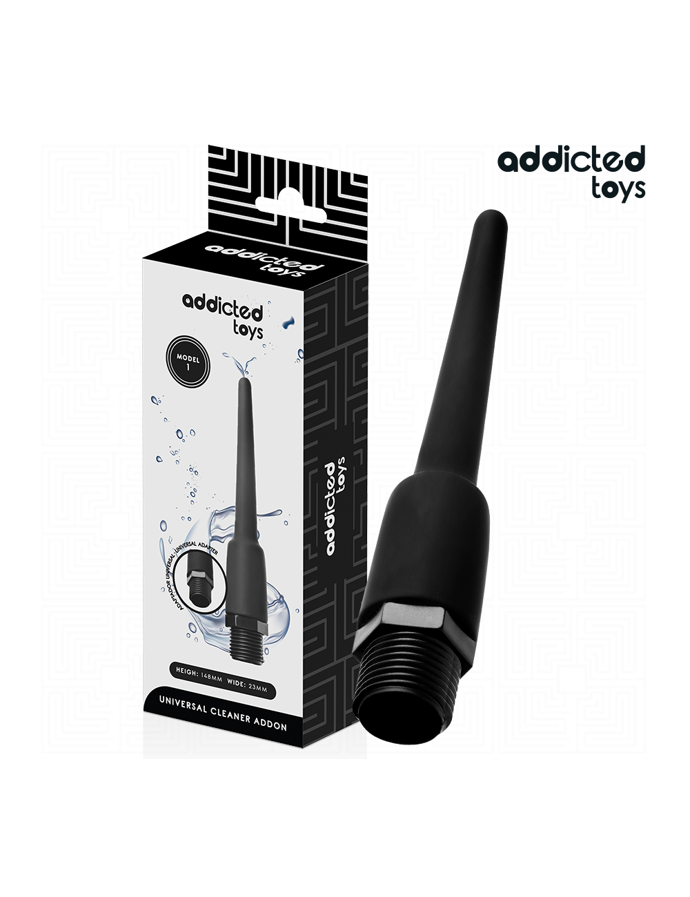 ADDICTED TOYS - LIMPIADOR ANAL CON ADAPTADOR UNIVERSAL MODELO 1