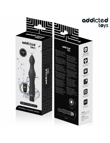 ADDICTED TOYS - LIMPIADOR ANAL CON ADAPTADOR UNIVERSAL MODELO 3