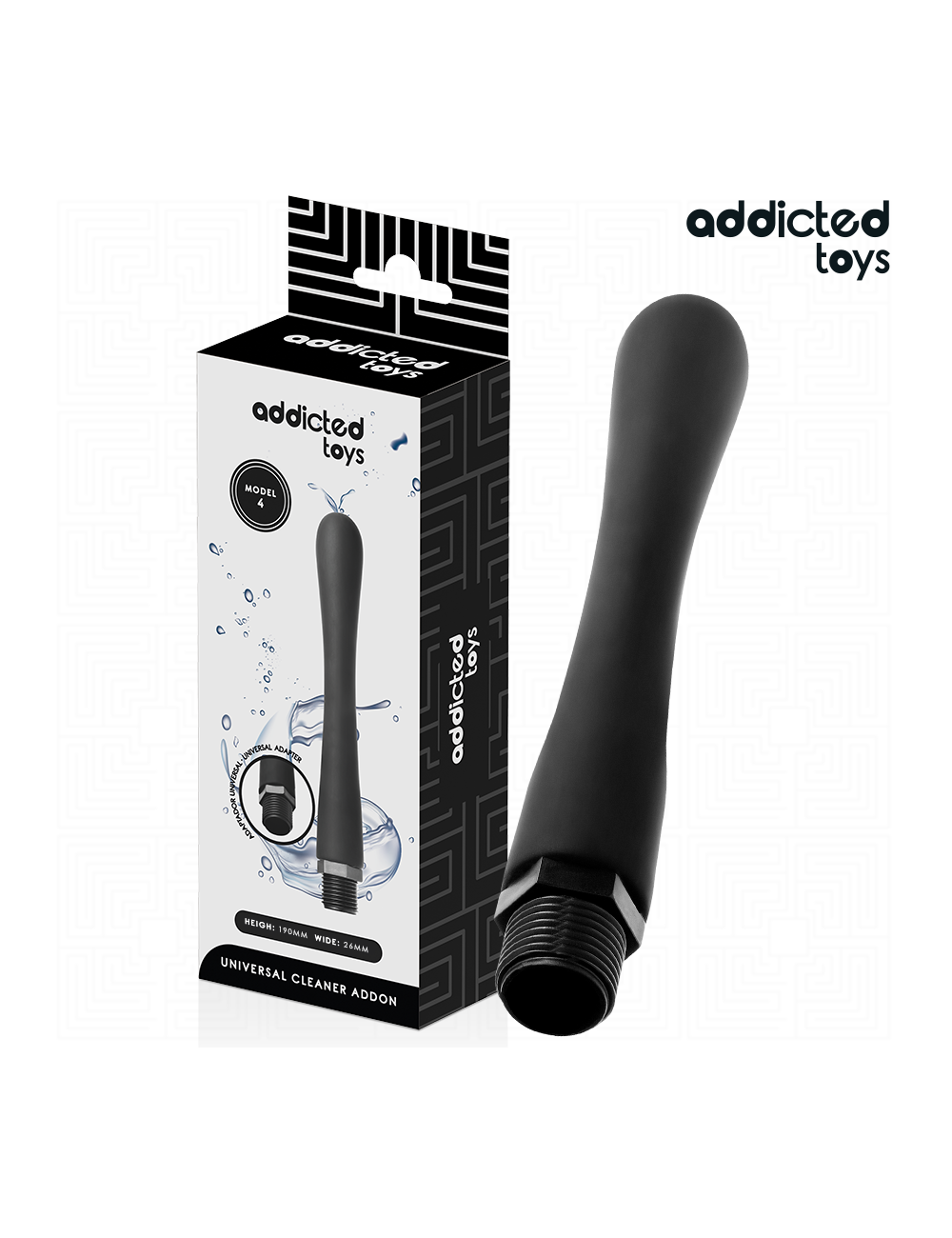 ADDICTED TOYS - LIMPIADOR ANAL CON ADAPTADOR UNIVERSAL MODELO 4