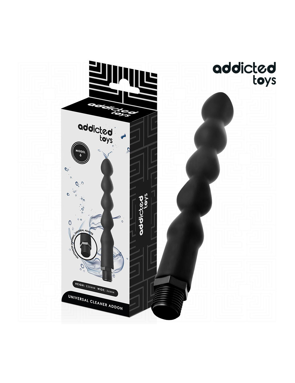 ADDICTED TOYS - LIMPIADOR ANAL CON ADAPTADOR UNIVERSAL MODELO 6