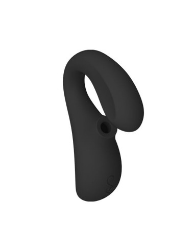 LELO - ENIGMA DOBLE ESTIMULACIÓN SUCCION MASAJEADOR NEGRO
