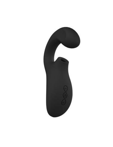 LELO - ENIGMA DOBLE ESTIMULACIÓN SUCCION MASAJEADOR NEGRO