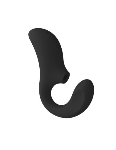 LELO - ENIGMA DOBLE ESTIMULACIÓN SUCCION MASAJEADOR NEGRO