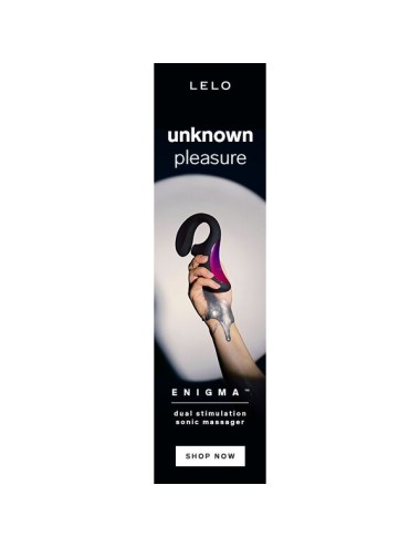 LELO - ENIGMA DOBLE ESTIMULACIÓN SUCCION MASAJEADOR NEGRO