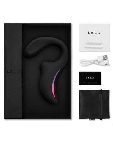 LELO - ENIGMA DOBLE ESTIMULACIÓN SUCCION MASAJEADOR NEGRO