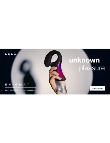 LELO - ENIGMA DOBLE ESTIMULACIÓN SUCCION MASAJEADOR NEGRO