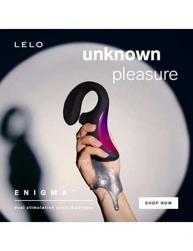 LELO - ENIGMA DOBLE ESTIMULACIÓN SUCCION MASAJEADOR NEGRO