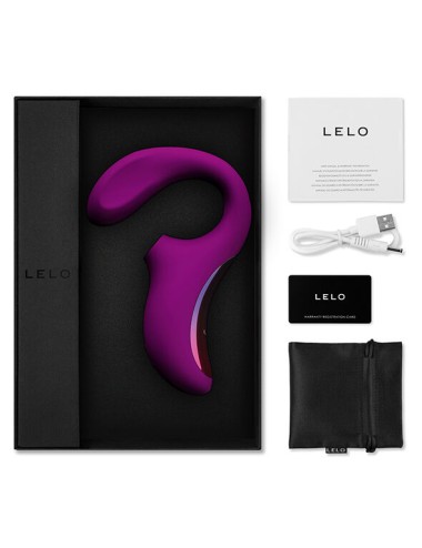 LELO - ENIGMA DOBLE ESTIMULACIÓN SUCCION MASAJEADOR MORADO