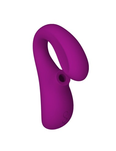 LELO - ENIGMA DOBLE ESTIMULACIÓN SUCCION MASAJEADOR MORADO