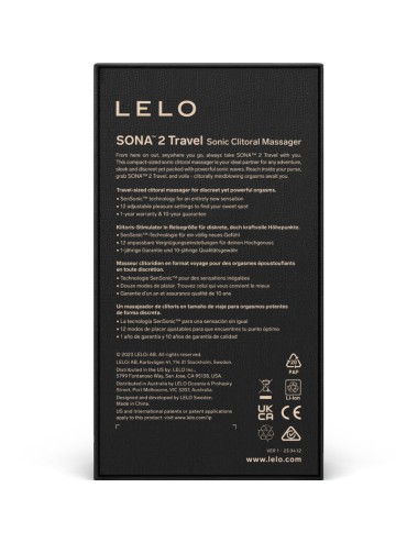 LELO - SONA 2 TRAVEL MASAJEADOR SÓNICO DE CLÍTORIS ROSA