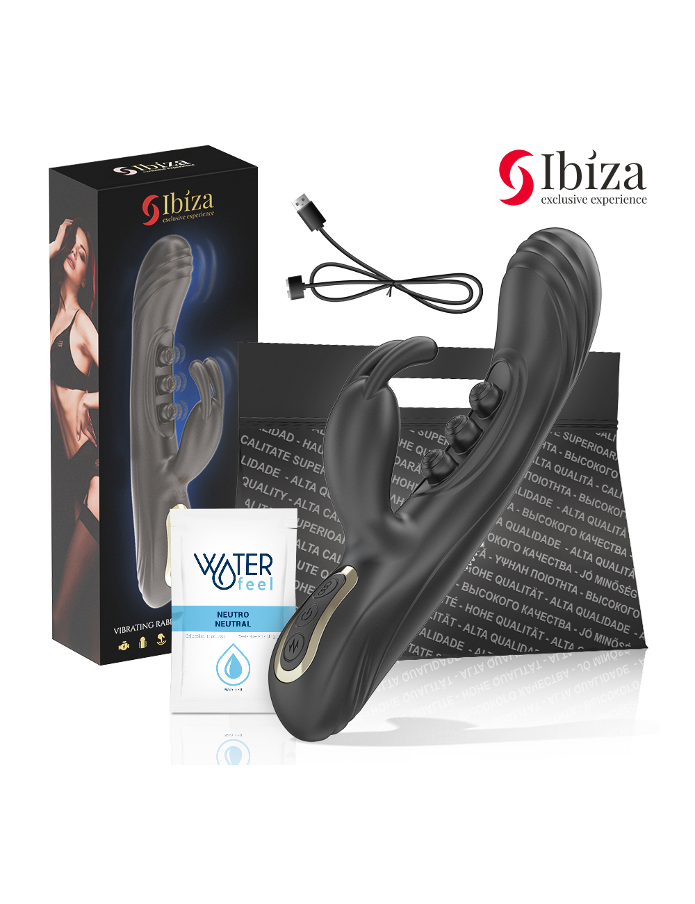 IBIZA - VIBRADOR RABBIT PERLAS CON PULSACIÓN