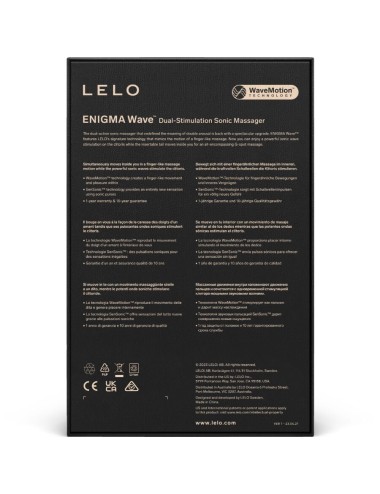 LELO - ENIGMA WAVE MASAJEADOR TRIPLE VIBRACIÓN NEGRO