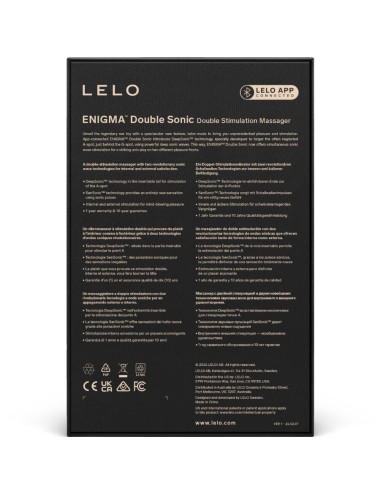 LELO - ENIGMA DOUBLE SONIC VIBRADOR PUNTO G MORADO
