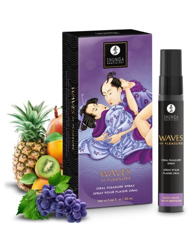 SHUNGA - WAVES PLEASURE SPRAY ORAL SEDUCTOR FRUTAS EXÓTICAS 20 ML