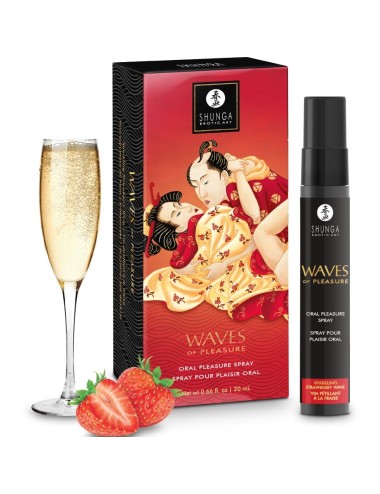 SHUNGA - WAVES PLEASURE SPRAY ORAL SEDUCTOR FRESA 20 ML