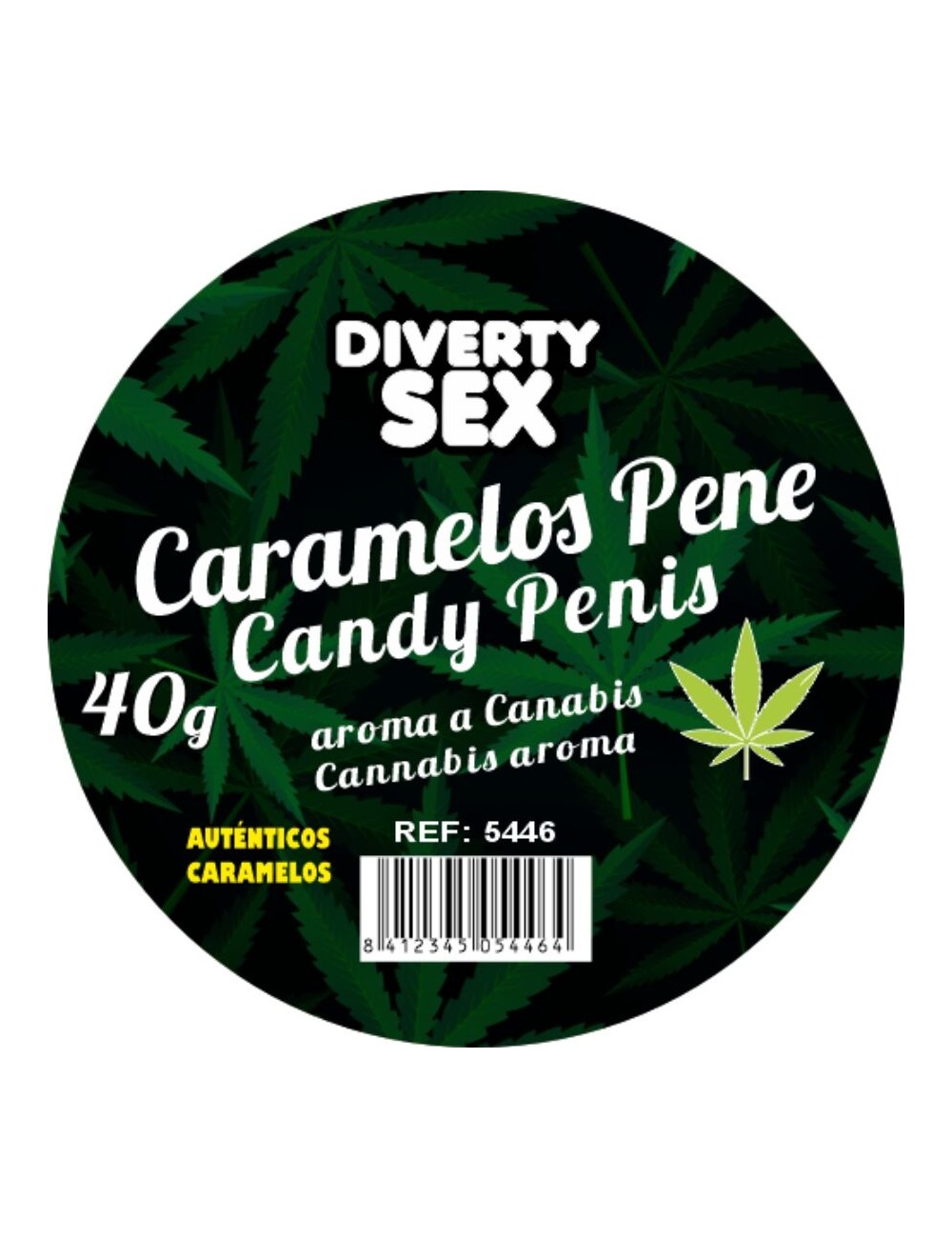 DIABLO GOLOSO - 20 CARAMELOS PENE AROMA CANNABIS