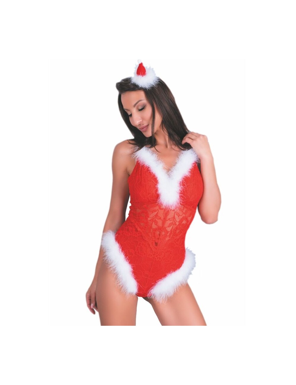 LIVCO CORSETTI FASHION - NAUGHTY SANTA LC 90706 BODY NAVIDEÑO S/M