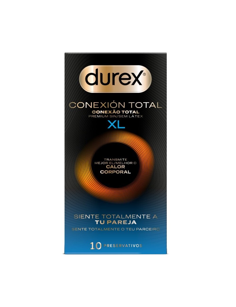 DUREX - CONEXIÓN TOTAL XL ULTRA FINO PLUS SIN LÁTEX 10 UNIDADES