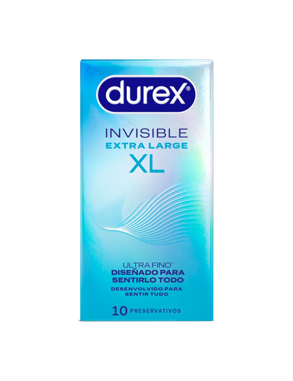 DUREX - PRESERVATIVOS INVISIBLE XL 10 UNIDADES